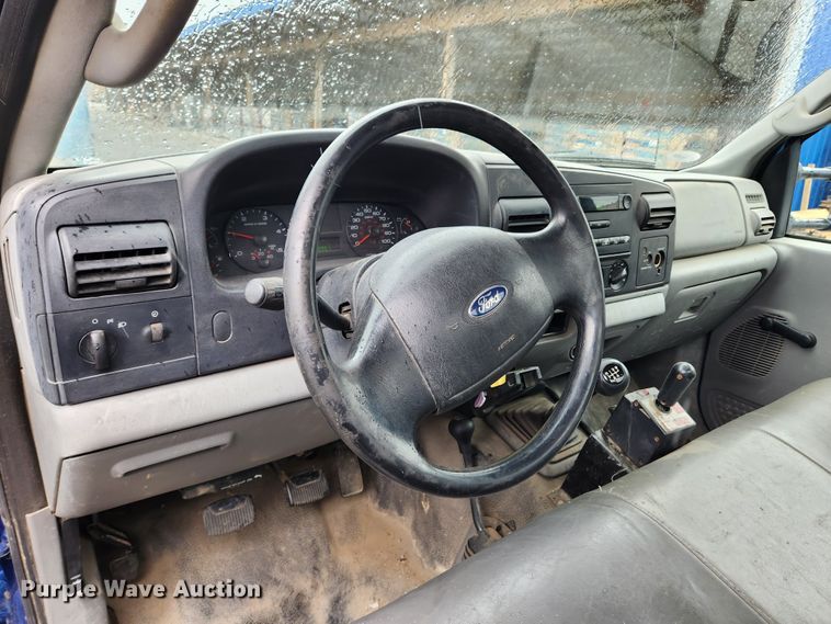 image for item JB9520 2005 Ford F450 Super Duty XL  dump flatbed truck