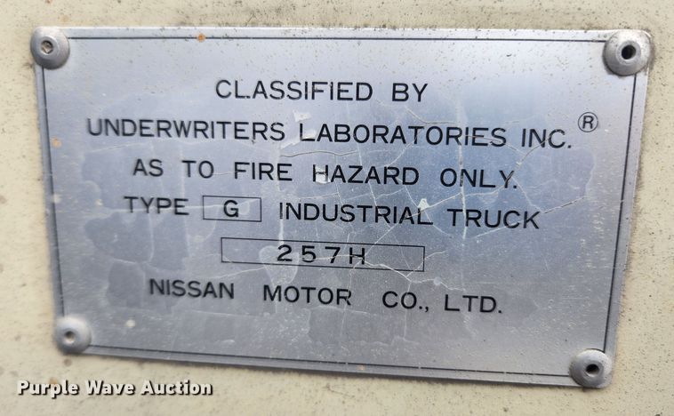 image for item JB9522 Nissan 30  forklift