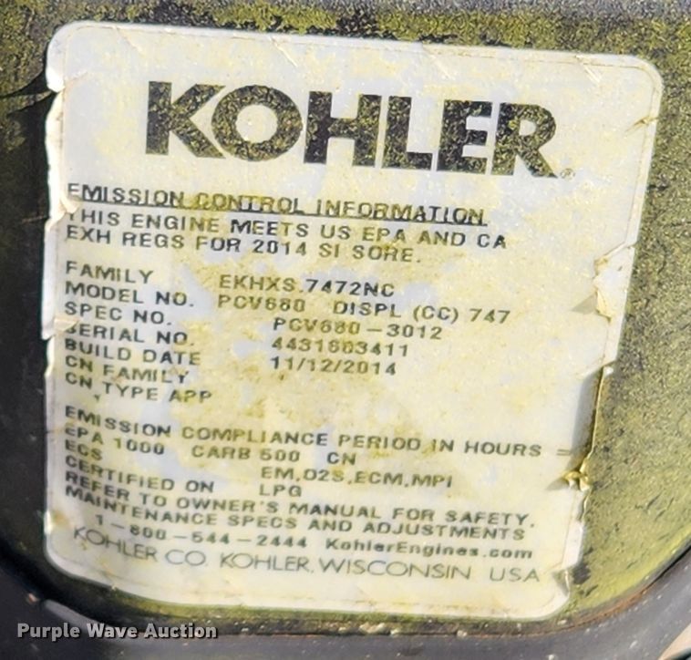 image for item JB9576 Exmark  X Series  ZTR lawn mower