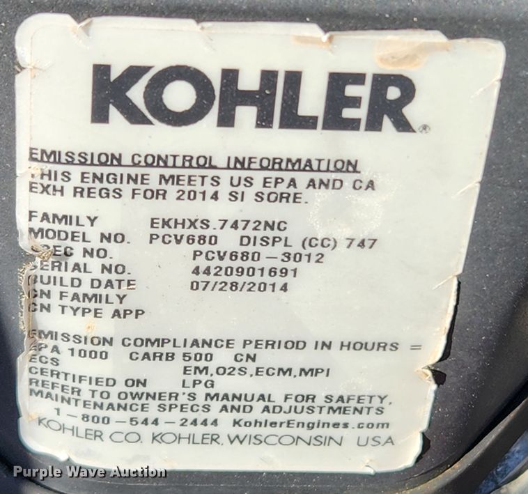 image for item JB9583 Exmark X Series  ZTR lawn mower