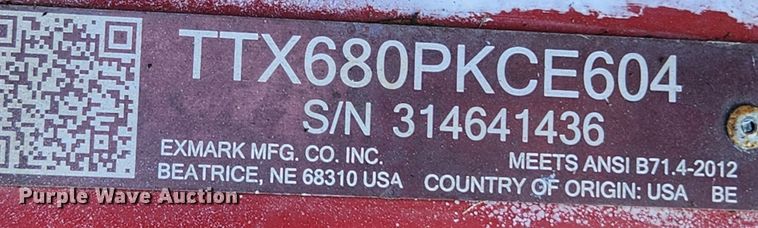 image for item JB9584 Exmark X Series  ZTR lawn mower