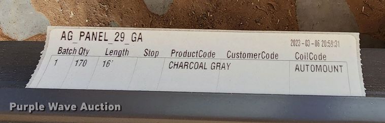 image for item KC9689 (170) sheets of Doerksen Metal Components metal siding/roofing