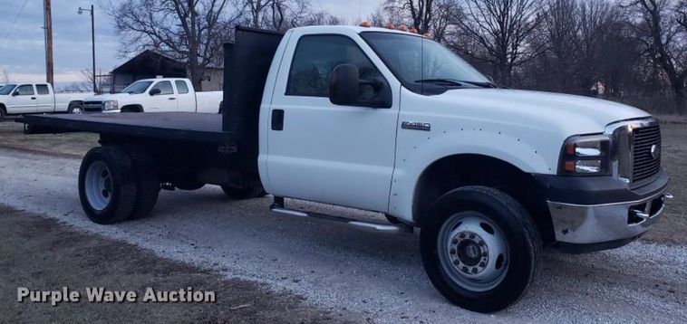 image for item KR9525 2006 Ford F450 Super Duty  dump flatbed truck