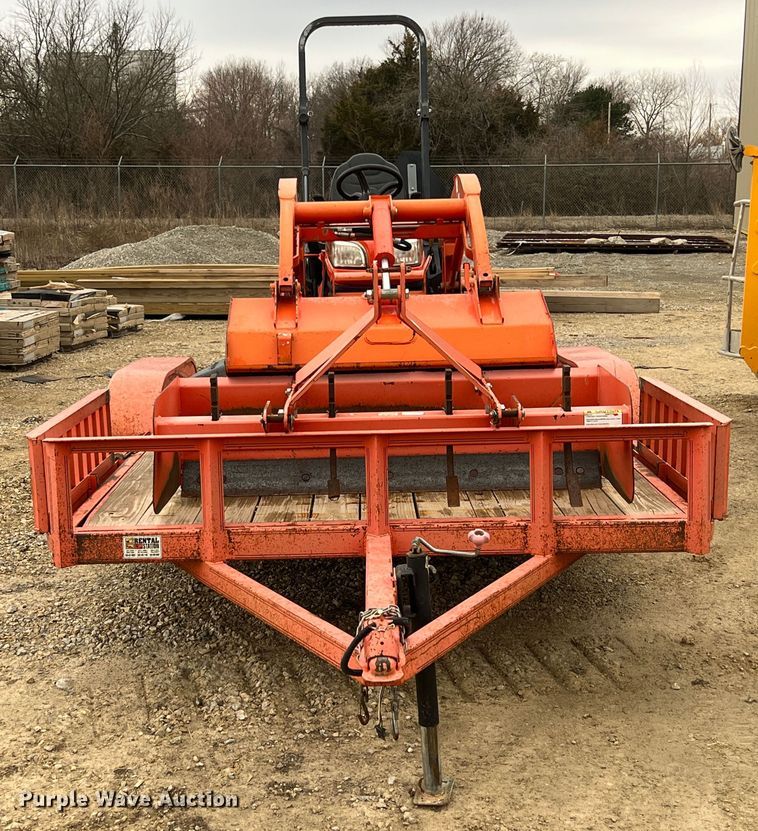 image for item KR9527 Kubota BX2670 tractor with 2017 Kubota trailer