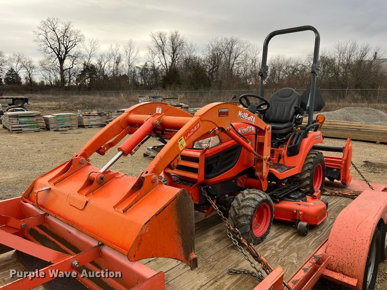 image for item KR9527 Kubota BX2670 tractor with 2017 Kubota trailer