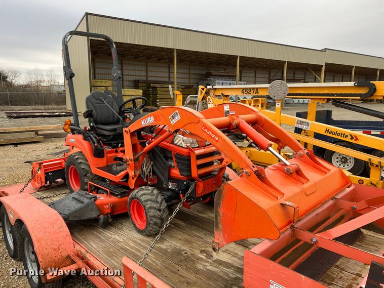 image for item KR9527 Kubota BX2670 tractor with 2017 Kubota trailer