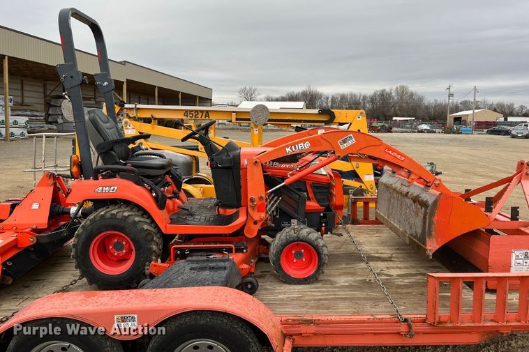 image for item KR9527 Kubota BX2670 tractor with 2017 Kubota trailer
