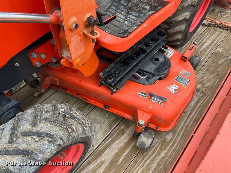 image for item KR9527 Kubota BX2670 tractor with 2017 Kubota trailer