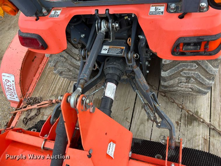 image for item KR9527 Kubota BX2670 tractor with 2017 Kubota trailer