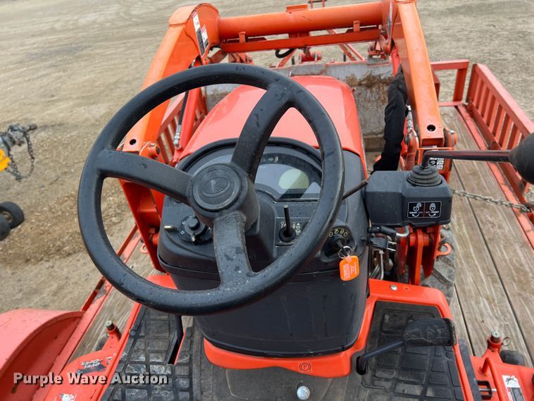 image for item KR9527 Kubota BX2670 tractor with 2017 Kubota trailer