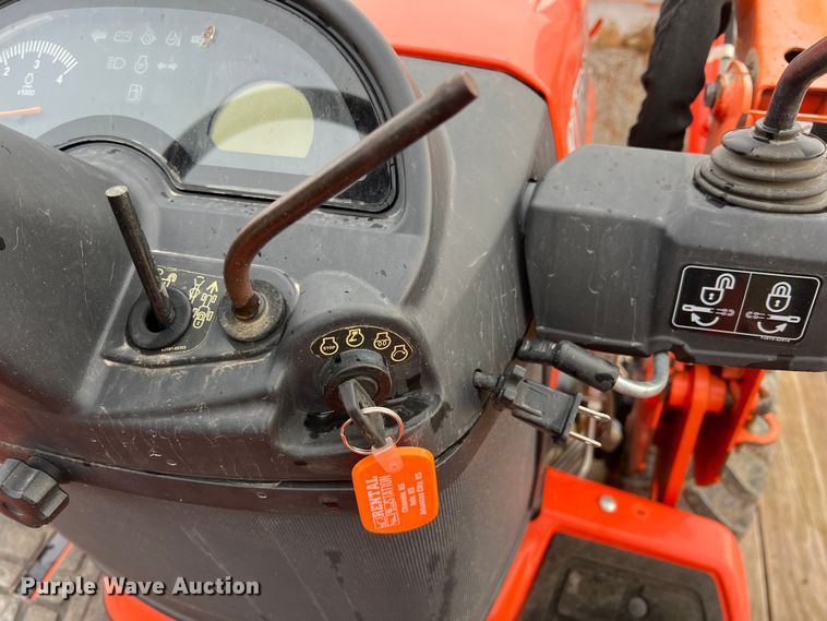 image for item KR9527 Kubota BX2670 tractor with 2017 Kubota trailer