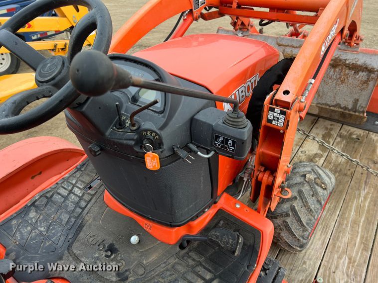 image for item KR9527 Kubota BX2670 tractor with 2017 Kubota trailer