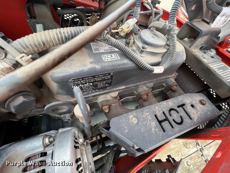 image for item KR9527 Kubota BX2670 tractor with 2017 Kubota trailer