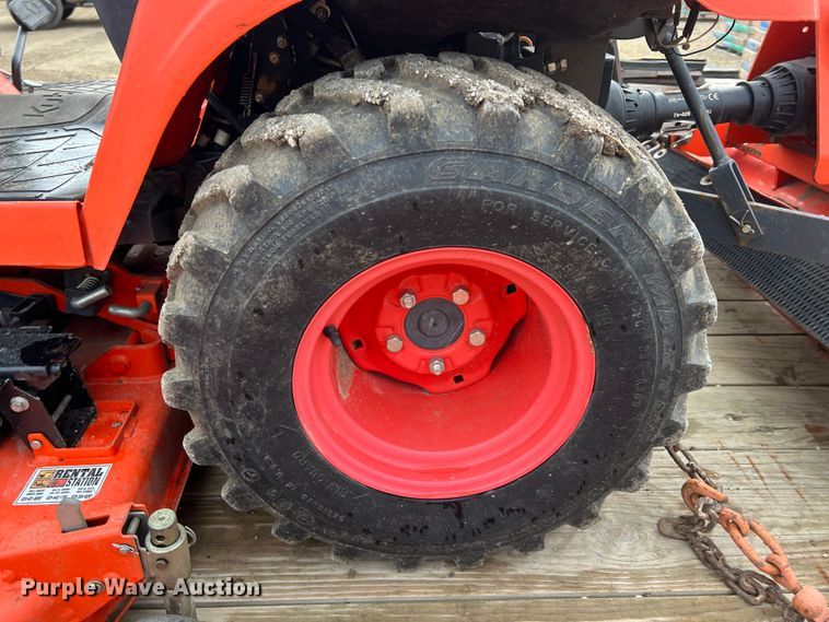 image for item KR9527 Kubota BX2670 tractor with 2017 Kubota trailer