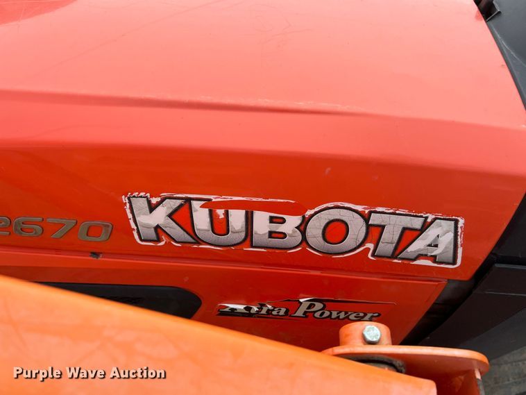 image for item KR9527 Kubota BX2670 tractor with 2017 Kubota trailer