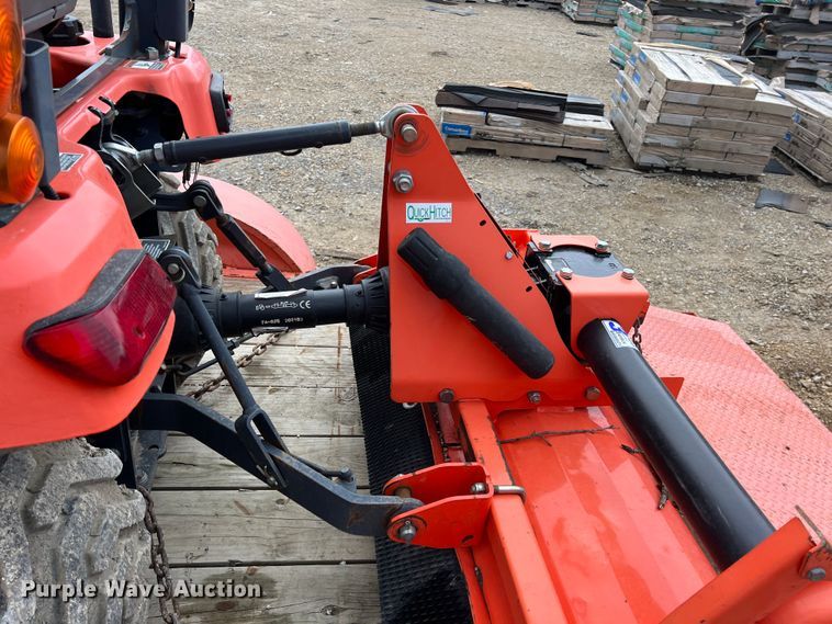 image for item KR9527 Kubota BX2670 tractor with 2017 Kubota trailer