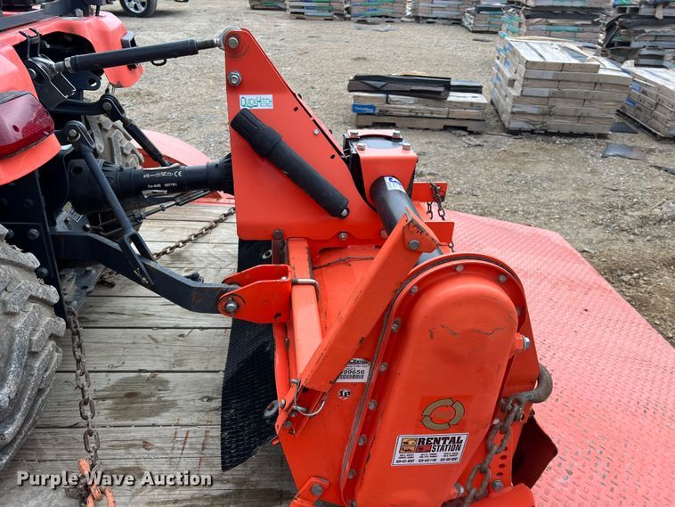 image for item KR9527 Kubota BX2670 tractor with 2017 Kubota trailer