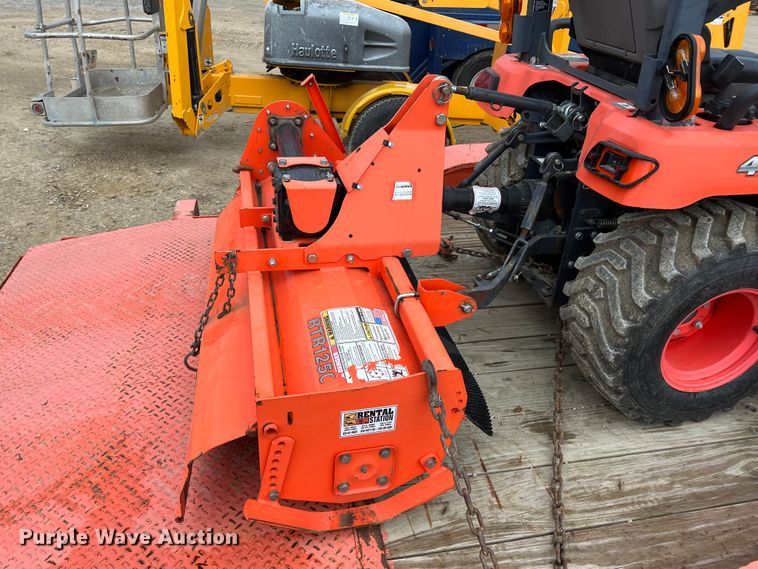 image for item KR9527 Kubota BX2670 tractor with 2017 Kubota trailer