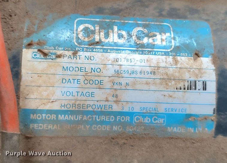 image for item LA9361 Club Car  golf cart