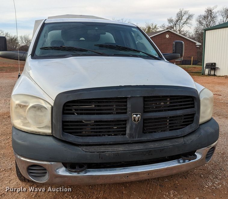 image for item LF9724 2007 Dodge Ram 2500  Quad Cab utility bed pickup truck