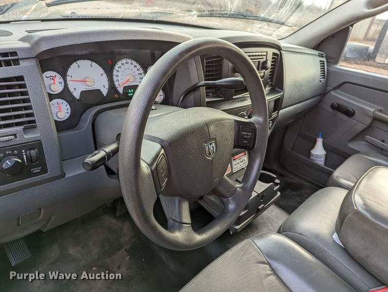 image for item LF9724 2007 Dodge Ram 2500  Quad Cab utility bed pickup truck