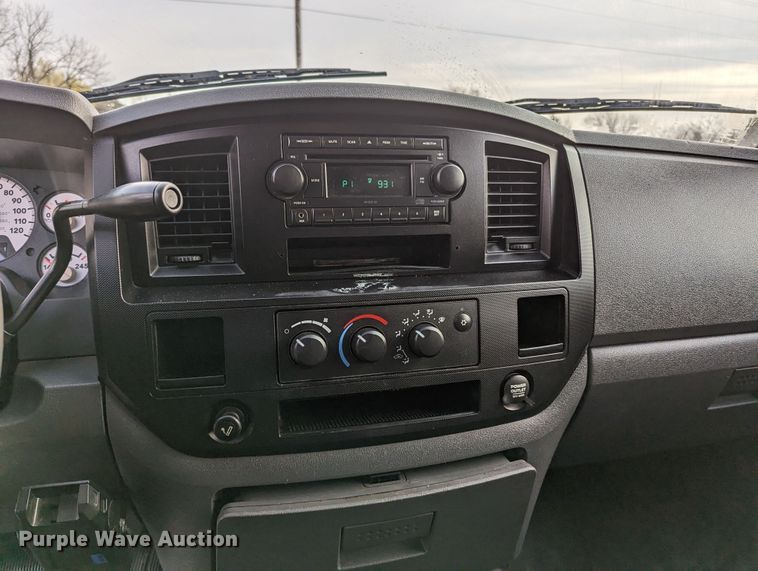 image for item LF9724 2007 Dodge Ram 2500  Quad Cab utility bed pickup truck