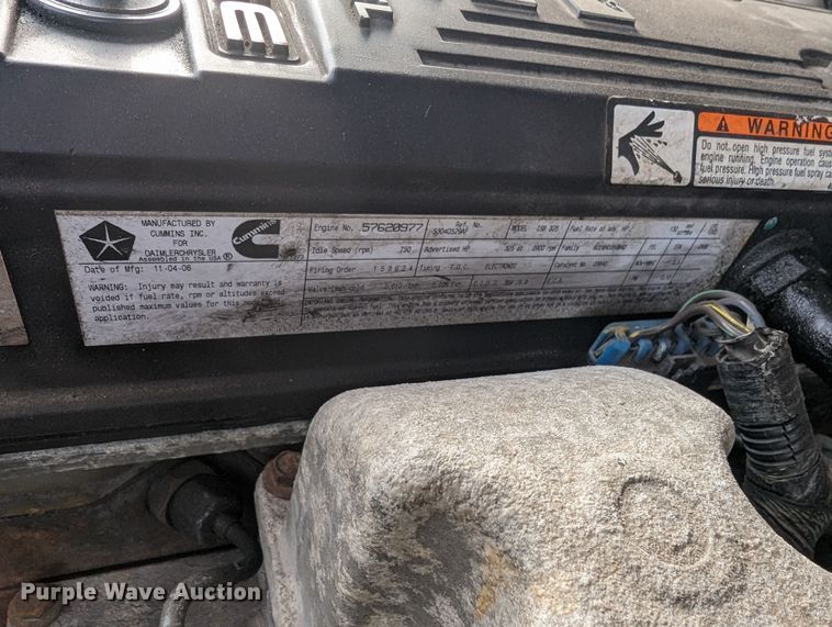 image for item LF9724 2007 Dodge Ram 2500  Quad Cab utility bed pickup truck