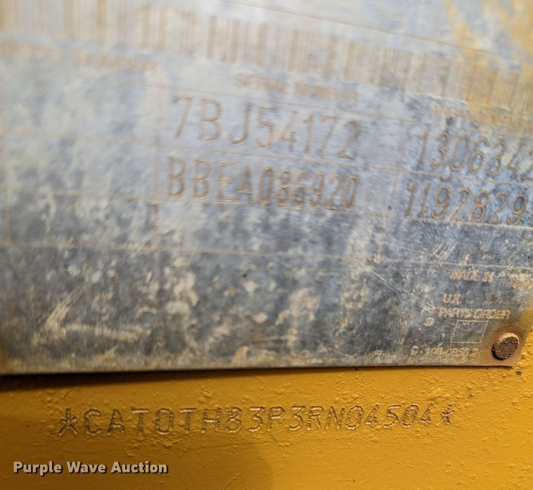 image for item LF9733 2001 Caterpillar TH83  telehandler