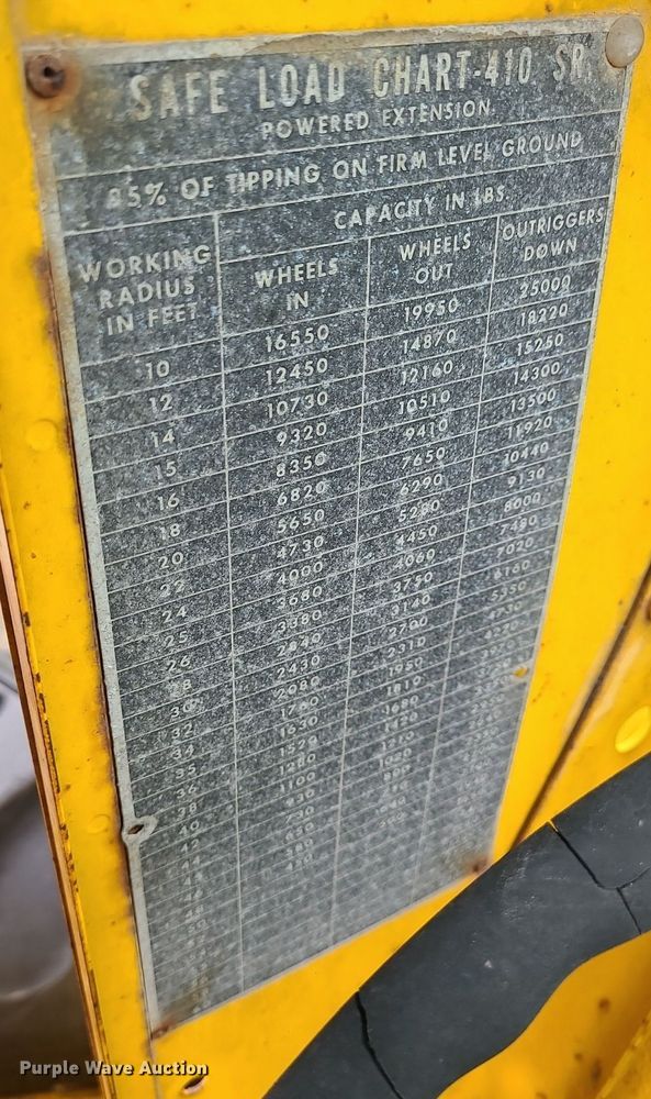 image for item LH9875 Austin Western 410SR  crane