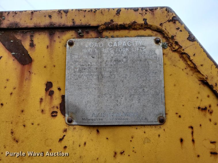 image for item LH9876 Allis Chalmers  forklift