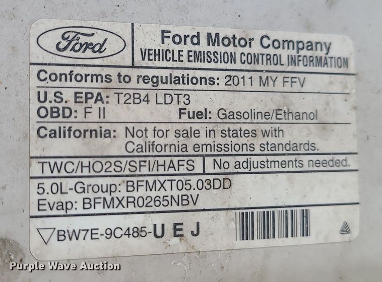 image for item LH9878 2011 Ford F150  SuperCab pickup truck