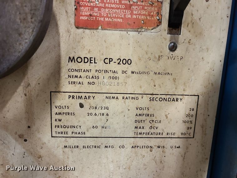 image for item LH9880 (2) Miller welders