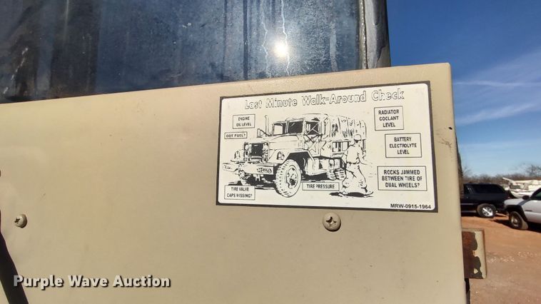 image for item LK9515 1971 Am General M35A2  flatbed truck