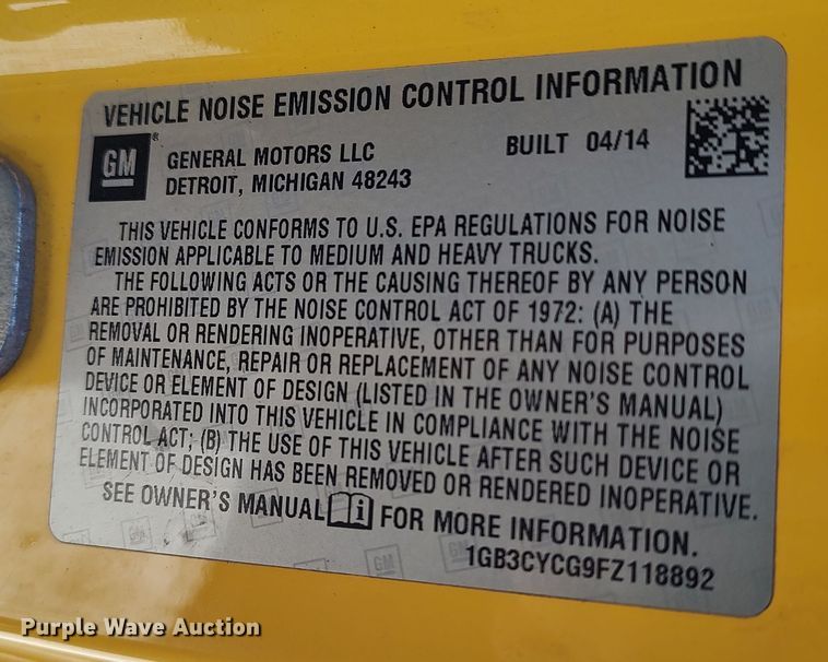 image for item LP9180 2015 Chevrolet Silverado 3500HD  utility bed pickup truck