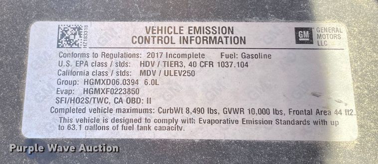 image for item LP9186 2017 Chevrolet Silverado 3500HD  utility bed pickup truck