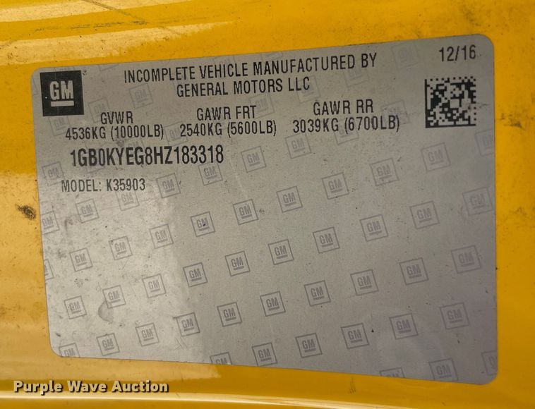 image for item LP9186 2017 Chevrolet Silverado 3500HD  utility bed pickup truck