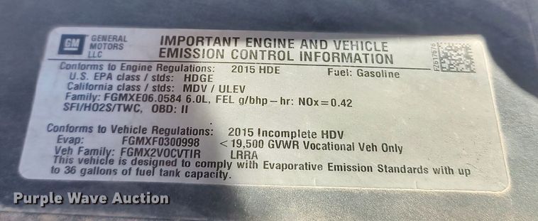 image for item LP9190 2015 Chevrolet Silverado 3500HD  utility bed pickup truck