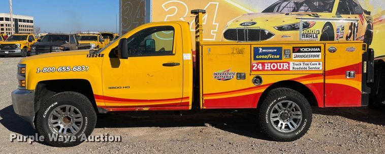 image for item LP9193 2015 Chevrolet Silverado 3500HD  utility bed pickup truck