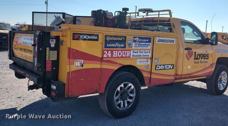 image for item LP9196 2015 Chevrolet Silverado 3500HD  utility bed pickup truck