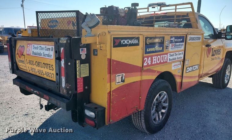 image for item LP9196 2015 Chevrolet Silverado 3500HD  utility bed pickup truck