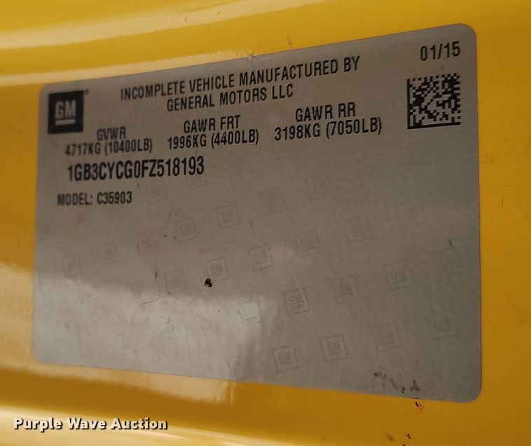 image for item LP9196 2015 Chevrolet Silverado 3500HD  utility bed pickup truck