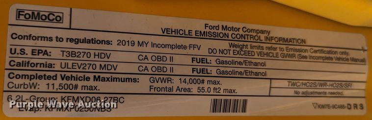 image for item LP9261 2019 Ford F350 Super Duty XL  utility bed pickup truck