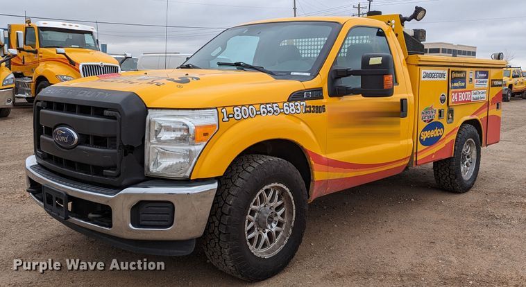 image for item LP9262 2016 Ford F350 Super Duty XL  utility bed pickup truck