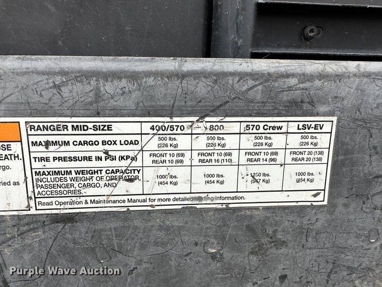 image for item LT9151 2014 Polaris Ranger 570  utility vehicle