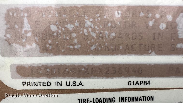 image for item LT9156 1985 Pontiac Parisienne