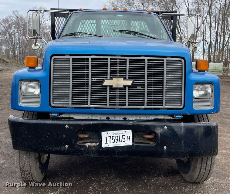 image for item MB9017 1996 Chevrolet Kodiak 5500  dump flatbed truck