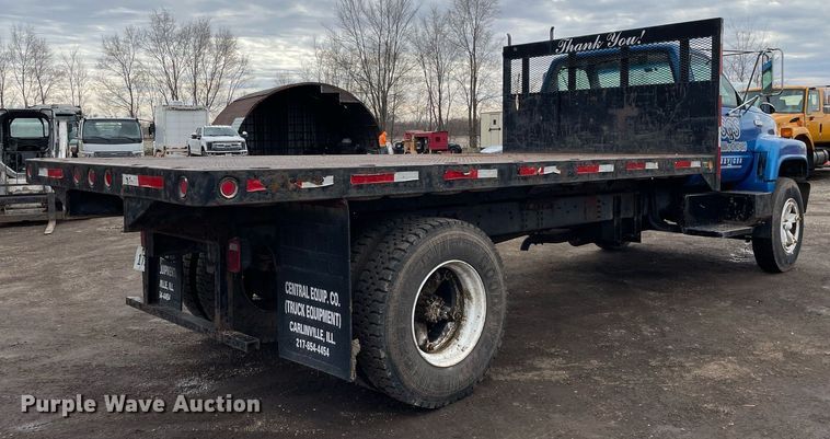 image for item MB9017 1996 Chevrolet Kodiak 5500  dump flatbed truck