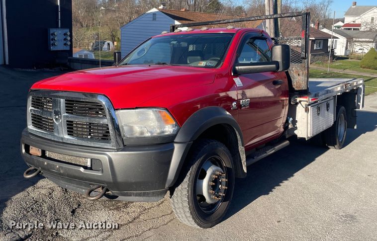 image for item MB9028 2011 Dodge Ram 4500HD  flatbed truck