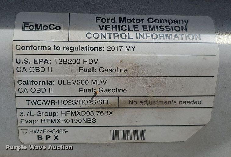 image for item MC9624 2017 Ford Transit 250  van