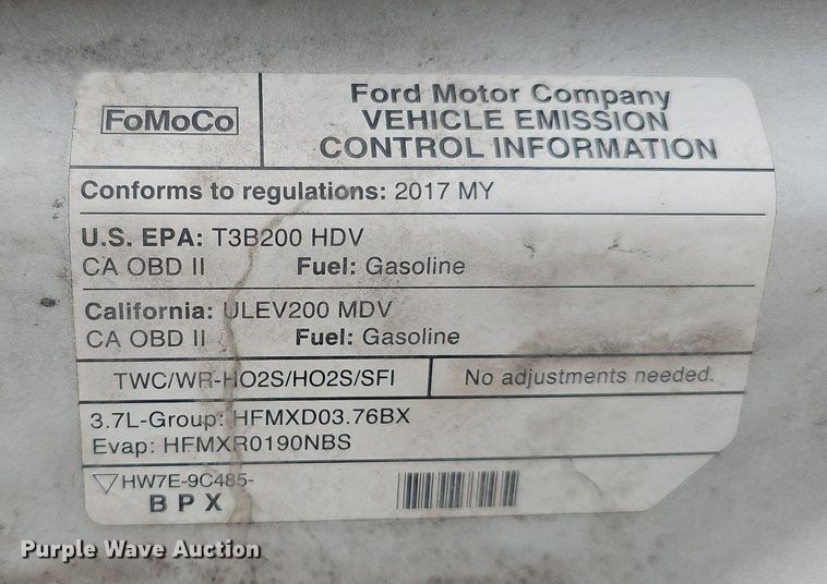 image for item MC9626 2017 Ford Transit 250  van